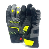 Dainese VR46 Sector Short Cuff Riding Gloves Size S 8 Black Yellow Motorcycle Gloves