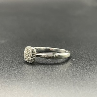 Ladies 9ct White Gold Diamond Cluster Ring