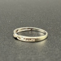 Ladies 9ct White Gold Diamond Band Ring