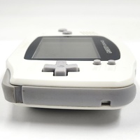 Nintendo Game Boy Advance AGB-001 White Console w/ Aftermarket Battery Cover