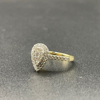 Ladies 9ct Yellow Gold Diamond Cluster Ring