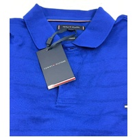 Tommy Hilfiger Jacquard Striped Polo Shirt Regular Fit Men's Size M Classic Casual Designer Top