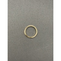 Unisex 18ct Yellow Gold Pattern Band Ring