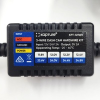 Kapture 592GPS Full HD Front & Rear Dash Cam Dual Camera Car DVR with GPS + 3 Wire Hardwire Kit