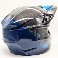 Bell Moto‑10 Spherical Strike Gloss Blue Motocross Helmet Size M