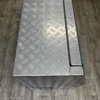 MW Ute Aluminium Tool Box Side Opening 1480mm Checker Plate with Key