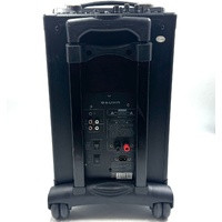 BAUHN APAS-114 Portable DJ Karaoke Bluetooth Speaker Wireless Party Speaker with Karaoke Mic Input USB FM Radio AUX LED Lights Rechargeable Audio