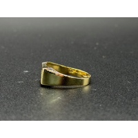 Mens 9ct Yellow Gold Signet Ring
