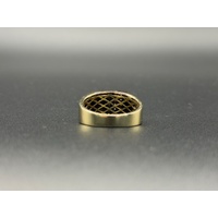 Mens 10ct Yellow Gold Diamond Ring
