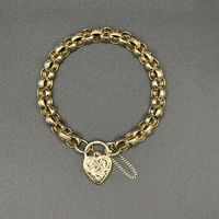 Ladies 9ct Yellow Gold Round Belcher Link Bracelet