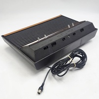 Atari 2600 Woody 4-Switch Console CX2600 PA With 2 Joysticks & Paddle Controllers