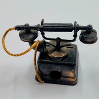 Vintage Rotary Telephone Metal Pencil Sharpener Antique Desk Collectible Office Decor