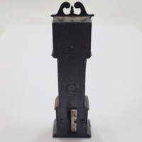 Antique Metal Pendulum Clock Pencil Sharpener Vintage Collectible Desk Decor