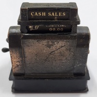 Antique National Cash Register Metal Pencil Sharpener Vintage Desk Collectible