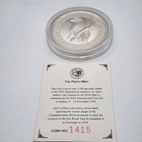 Perth Mint Australian Kookaburra Privy Marked 2oz Silver Coin Set 1994-1995