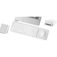Tonic Silent Wireless Keyboard and Mouse Combo White USB 2.4GHz