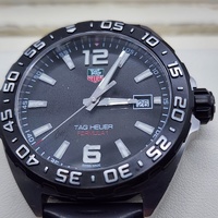 TAG Heuer Formula 1 WAZ1110 Mens Swiss Quartz Black Watch With Box