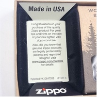 Zippo Woodchuck USA Leaf Design Windproof Lighter Collectible Pocket Lighter