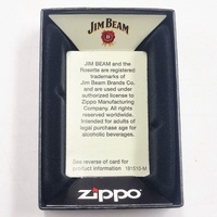 Zippo Jim Beam Windproof Pocket Lighter Refillable Metal Collectible Lighter