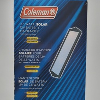 Coleman 2.5W Solar 12V Battery Maintainer Charger Panel for Car RV Boat Motorcycle