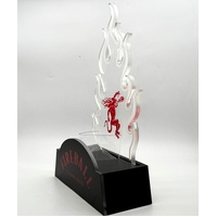 LED Promotional Light Flame Sign Fireball Cinnamon Whisky Man Cave Decor