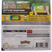 Pokemon Let's Go Pikachu Nintendo Switch Game Cartridge Adventure RPG