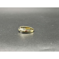 Ladies 9ct Yellow Gold Diamond Band Ring