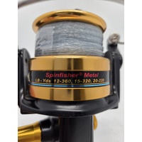 PENN Spinfisher Metal 650SSM Spinning Reel Black Gold Metal Fishing Reel