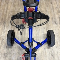 Clicgear Model 3.5+ Blue Foldable 3 Wheel Golf Push Cart Buggy