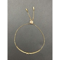 Ladies Stainless Steel Rose Gold Finish Swarovski Tennis Bracelet