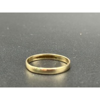 Unisex 9ct Yellow Gold Plain Wedding Band Ring