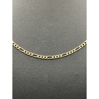 Unisex 9ct Yellow Gold Figaro Link Necklace