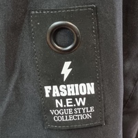 Fashion New Jersey Black Large Vogue Style Collection All Blacks Hood Jacket