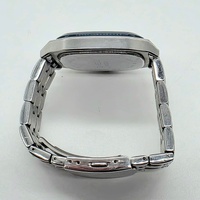 Chisel Mens Quartz Watch Stainless Steel Roman Numeral Black Dial 5829298