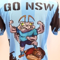 NSW Blues Supporter Shirt Size M State of Origin Rugby League Tee
