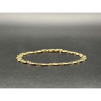 Ladies 9ct Yellow Gold Fancy Link Bracelet