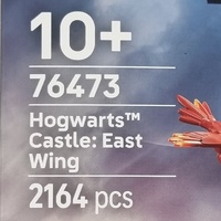 LEGO Harry Potter 76473 Hogwarts Castle East Wing 2164 Pieces Building Set