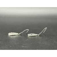 Ladies 925 Sterling Silver Droplet Earrings