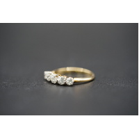 Ladies 18ct Yellow Gold Diamond Band Ring