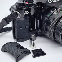 Canon Vintage A-1 35mm SLR Film Camera FD 50mm f/1.8 Lens 1984 Olympic Games Cap