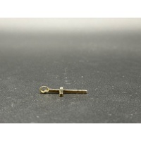 Unisex 9ct Yellow Gold Religious Cross Pendant