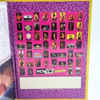 1998 Panini WCW nWo Superstars Photocard Collector Album Incomplete Wrestling Card Binder