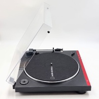 Audio-Technica AT-LP60X Fully Automatic Belt-Drive Stereo Turntable Red 