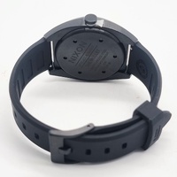 Nixon The Mullet 38mm All Black Quartz Watch Stainless Steel Silicone 10ATM