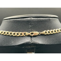 Unisex 9ct Yellow Gold Curb Link Necklace