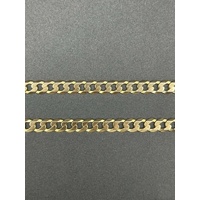 Unisex 9ct Yellow Gold Curb Link Necklace