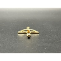  Unisex 9ct Yellow Gold Religious Crucifix Pendant