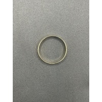 Unisex 18ct Yellow Gold Plain Band Ring