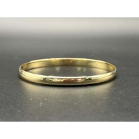 Ladies 9ct Yellow Gold Round Bangle