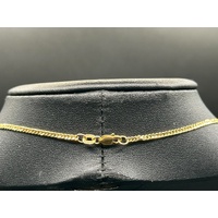 Unisex 18ct Yellow Gold Tight Curb Link Necklace